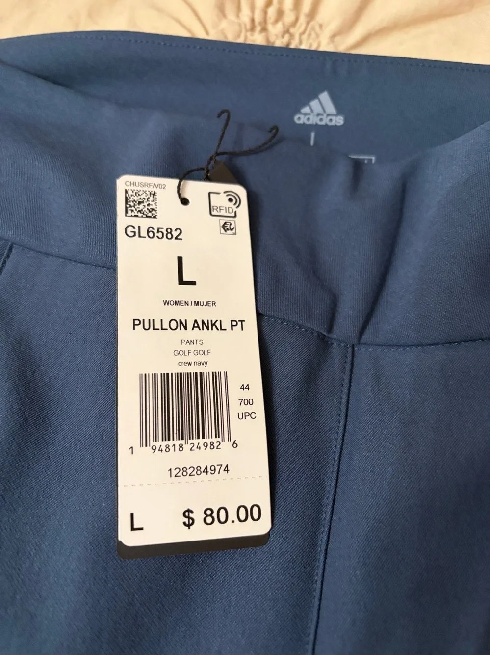 Women’s navy golf pants ankle length